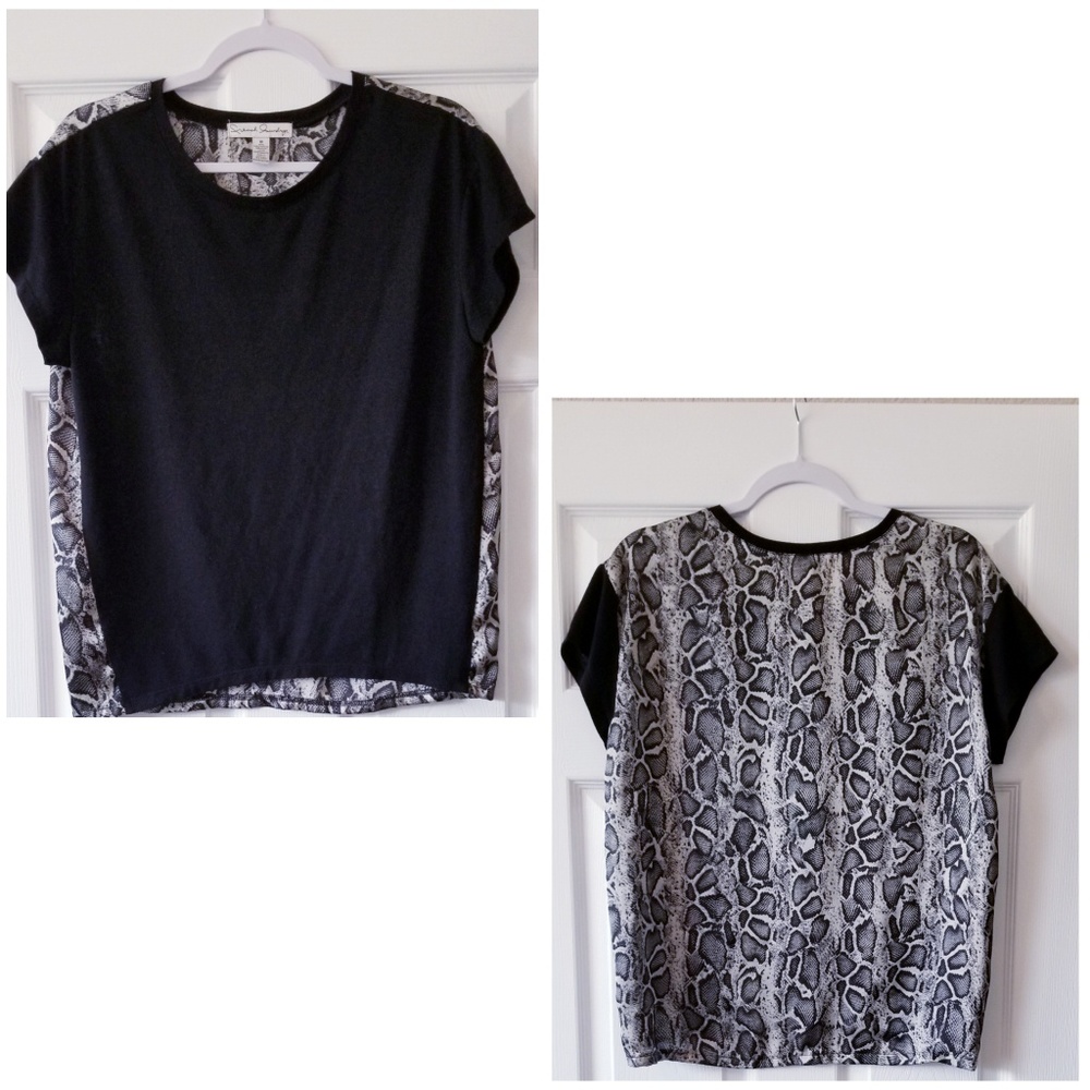 🍁 French Laundry Snake Skin Top